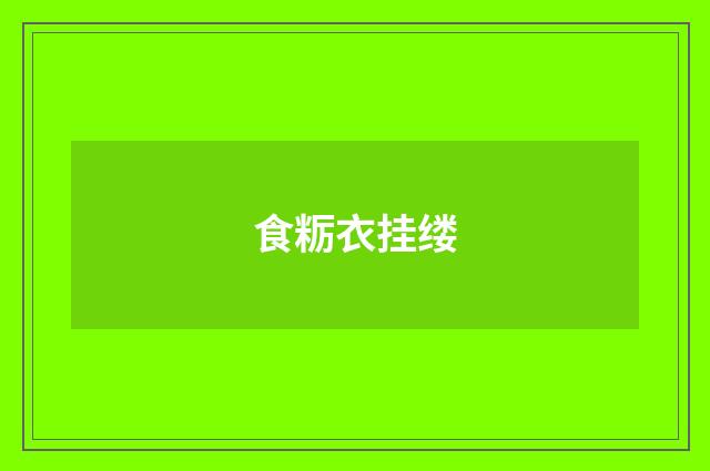 食粝衣挂缕