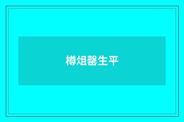 樽俎罄生平