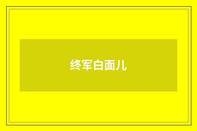 终军白面儿