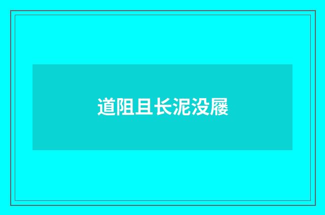 道阻且长泥没屦