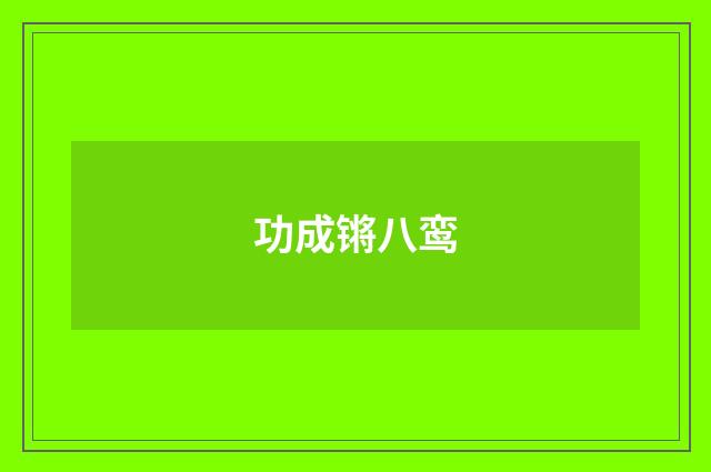功成锵八鸾