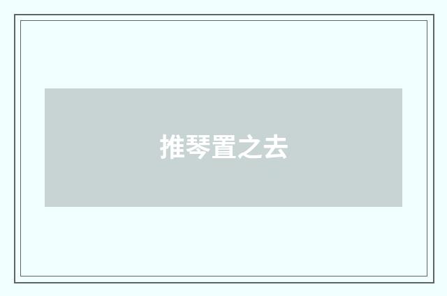 推琴置之去