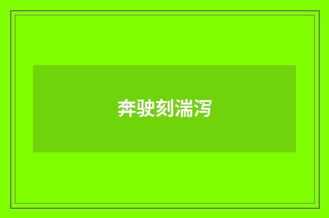 奔驶刻湍泻