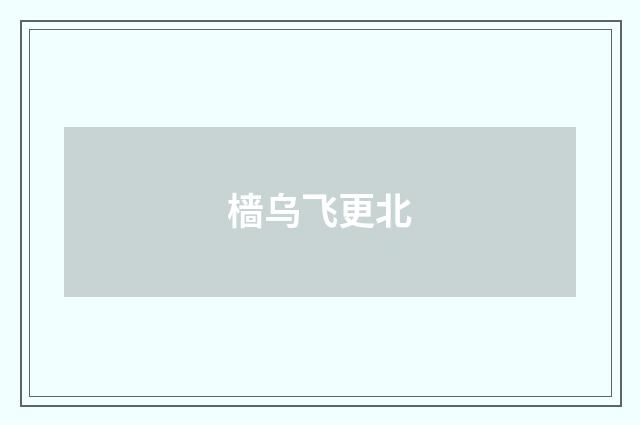 樯乌飞更北