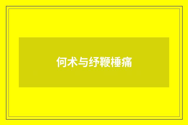 何术与纾鞭棰痛