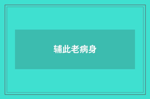 辅此老病身