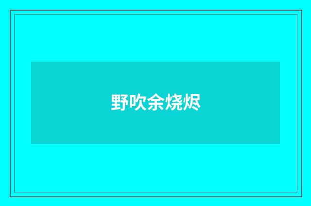 野吹余烧烬