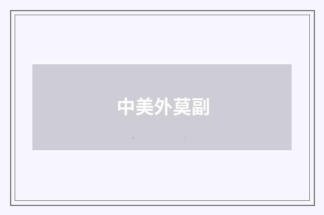 中美外莫副