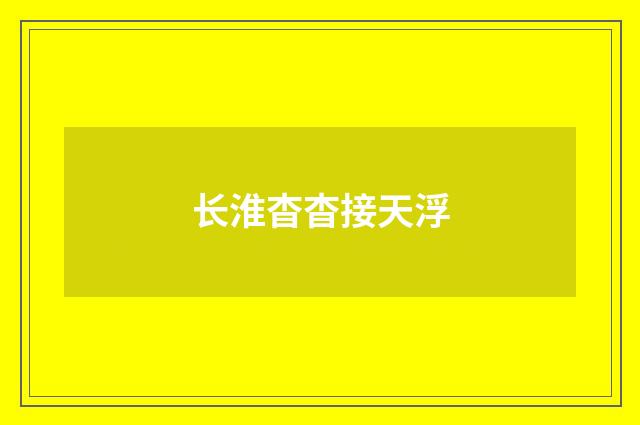 长淮杳杳接天浮