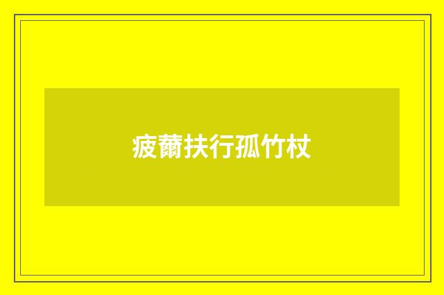 疲薾扶行孤竹杖