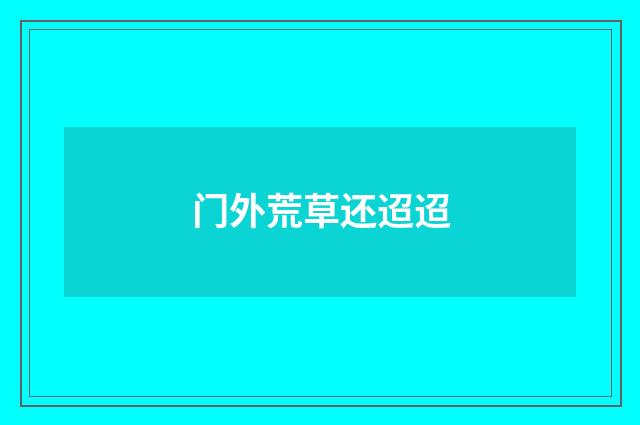 门外荒草还迢迢