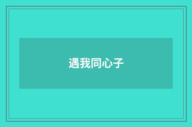 遇我同心子