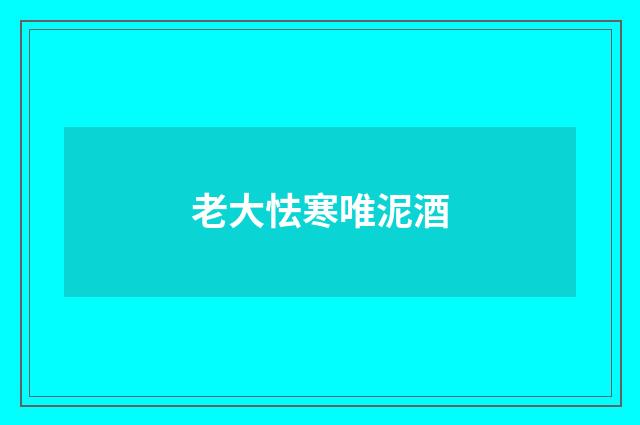 老大怯寒唯泥酒