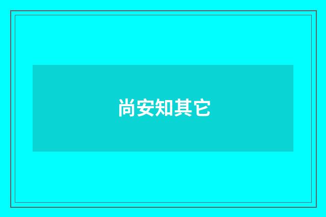 尚安知其它