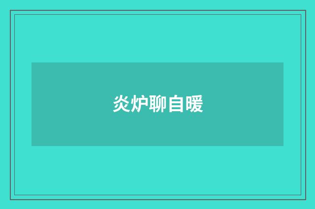 炎炉聊自暖