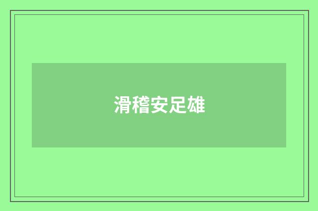 滑稽安足雄