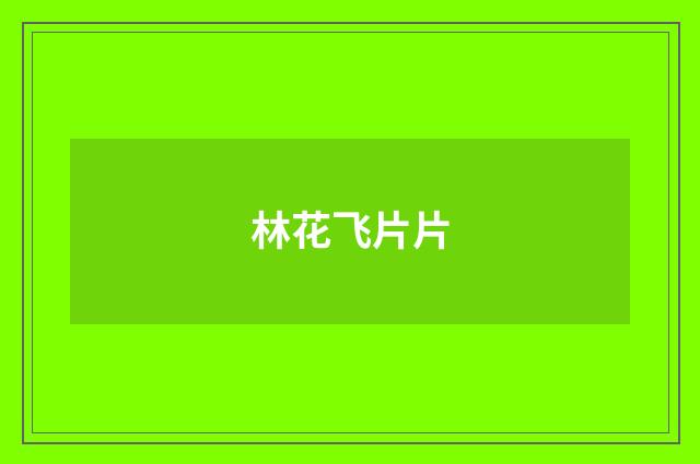 林花飞片片