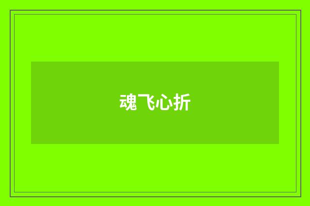 魂飞心折