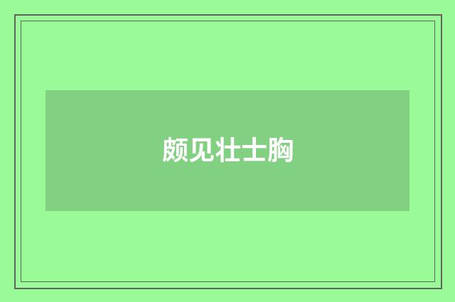 颇见壮士胸