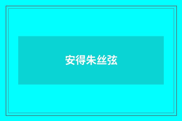 安得朱丝弦
