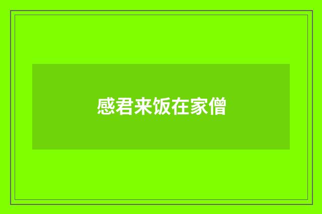 感君来饭在家僧