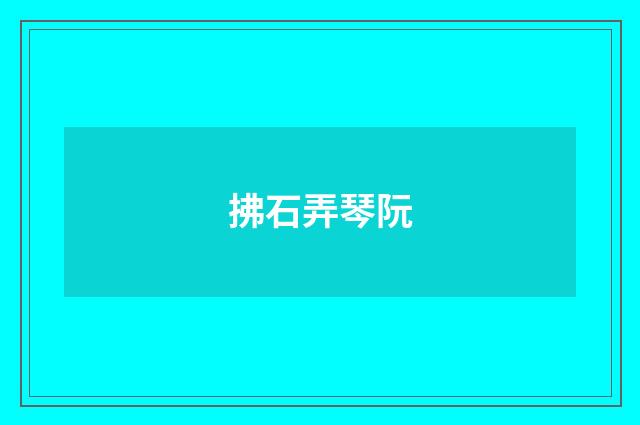 拂石弄琴阮