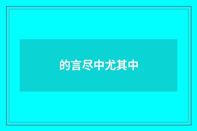 的言尽中尤其中
