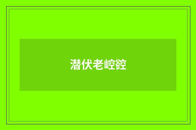 潜伏老崆谾