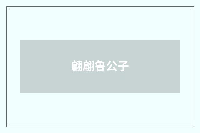 翩翩鲁公子