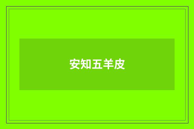 安知五羊皮