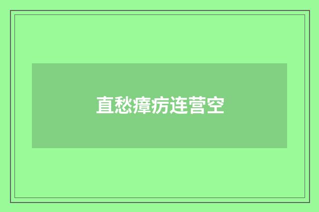 直愁瘴疠连营空