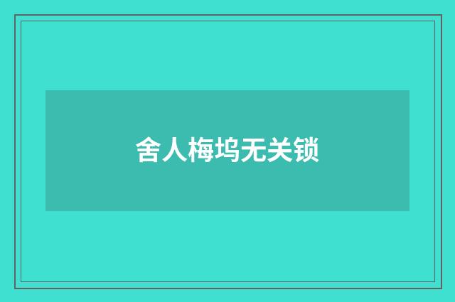 舍人梅坞无关锁
