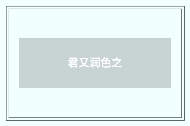 君又润色之