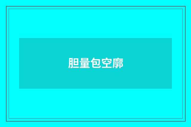 胆量包空廓