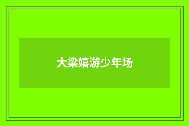 大梁嬉游少年场