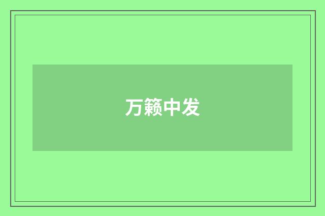 万籁中发