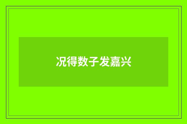 况得数子发嘉兴