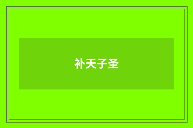 补天子圣