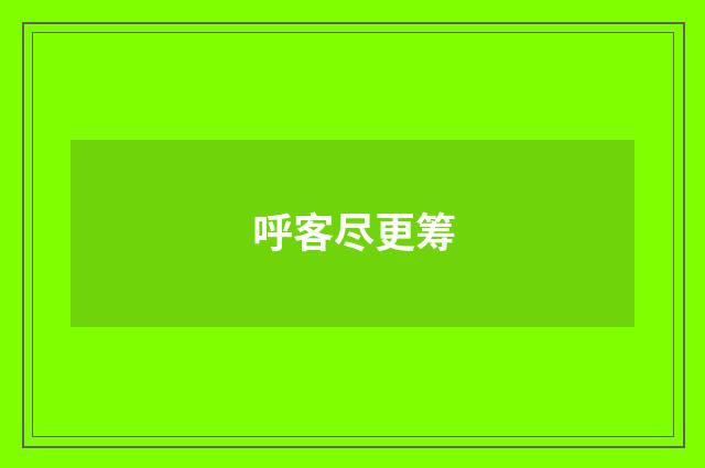呼客尽更筹