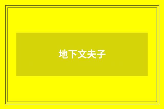 地下文夫子