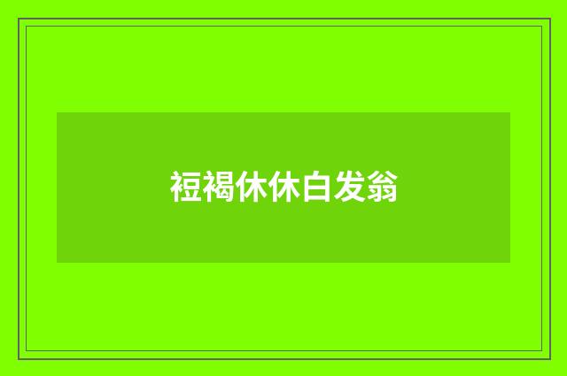 裋褐休休白发翁