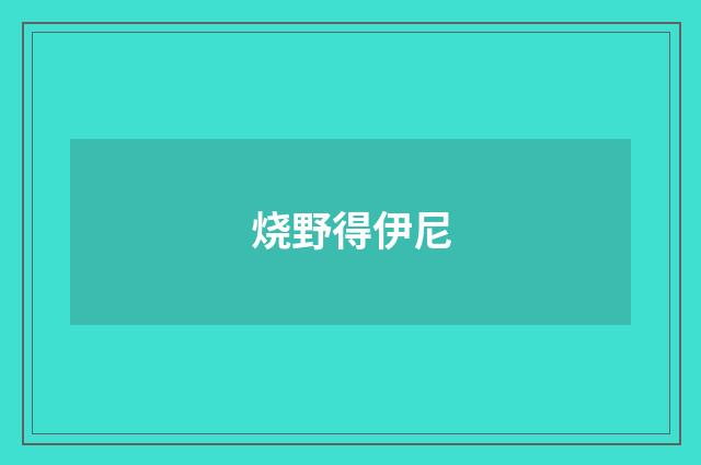 烧野得伊尼