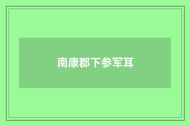 南康郡下参军耳