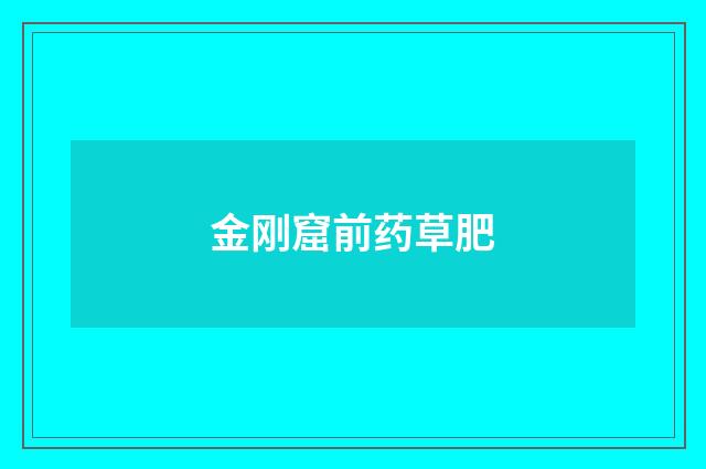 金刚窟前药草肥