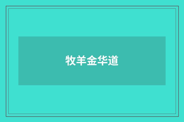 牧羊金华道