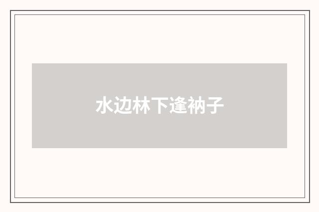 水边林下逢衲子