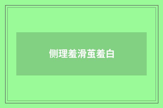 侧理羞滑茧羞白