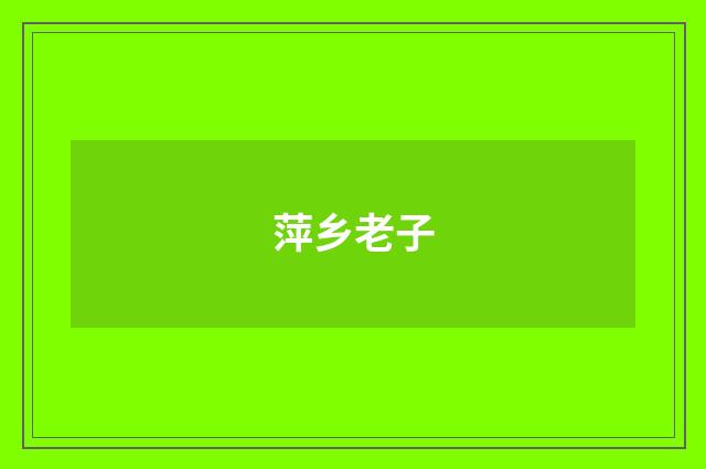 萍乡老子