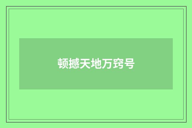 顿撼天地万窍号