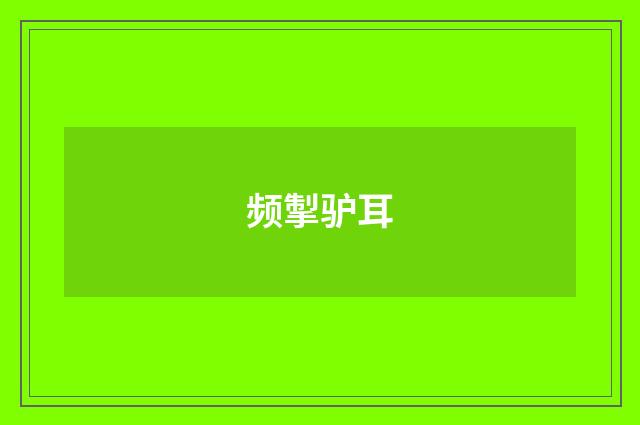 频掣驴耳